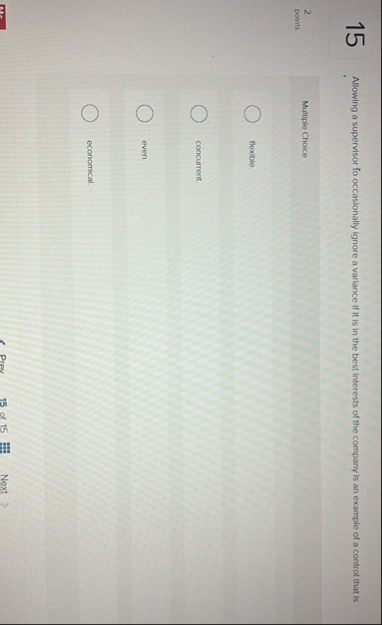 1 5 Allowing a supervisor fo occasionally ignore