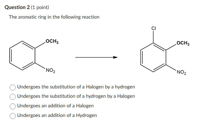 can you answer this Question 2 (1 point) The