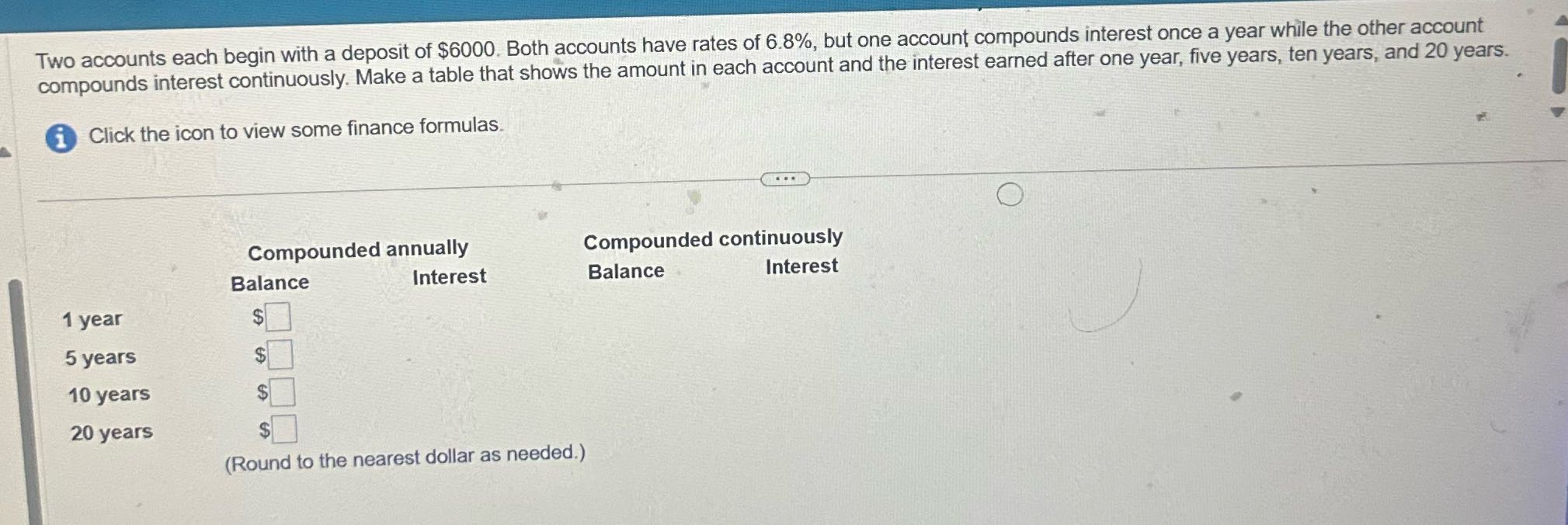 Answer the question Two accounts each begin with