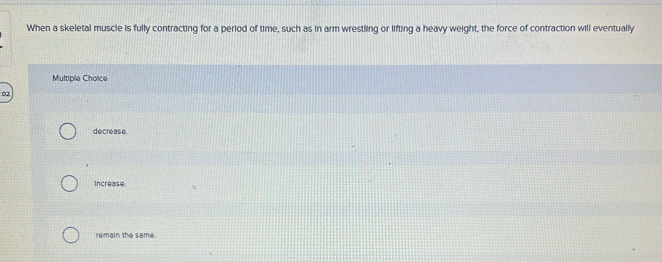 When a skeletal muscle is fully contracting for a