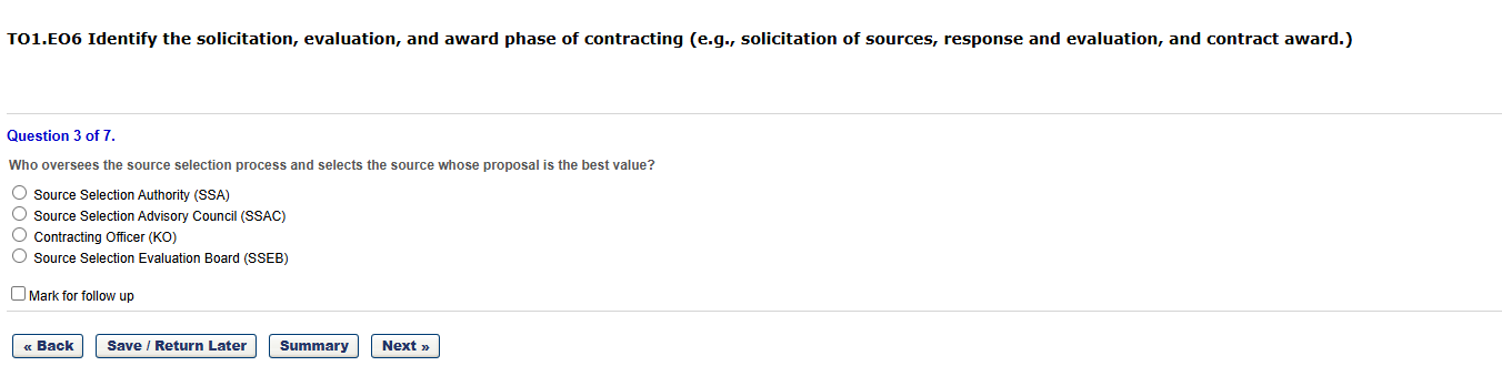 answer question fully TO1.E06 Identify the