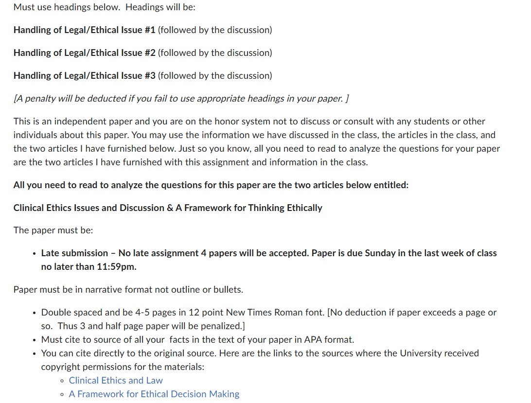 Course Objectives for Assignment: Identify and
