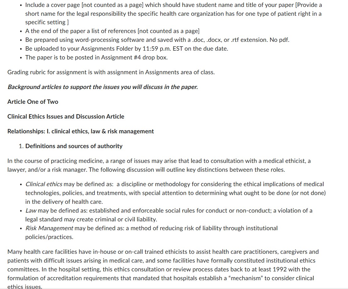 Course Objectives for Assignment: Identify and