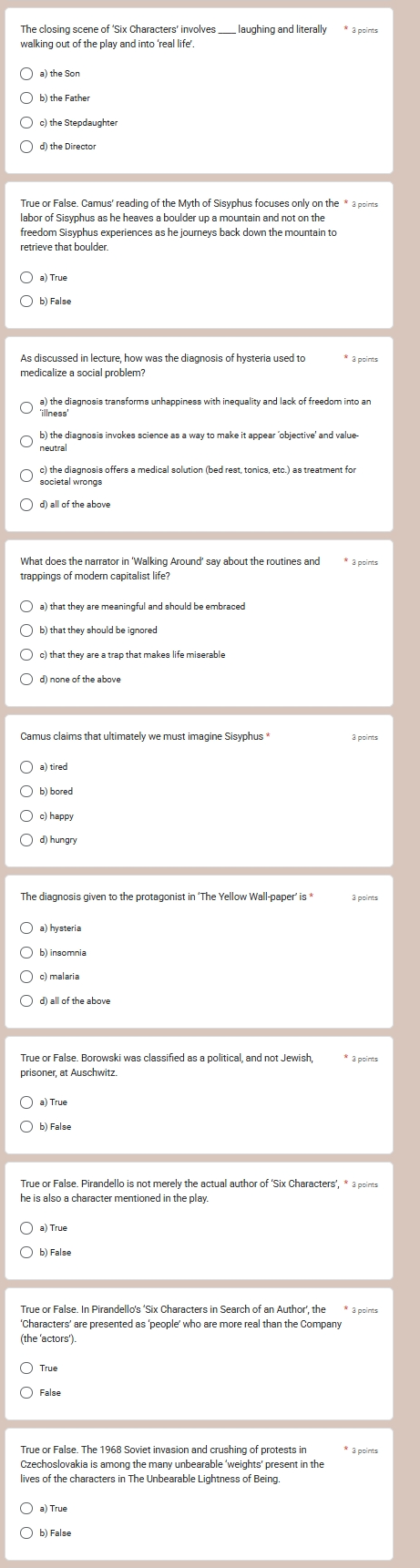 same thing please make sure each and every answer