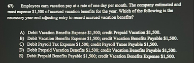 Employees earn vacation pay at a rate of one day