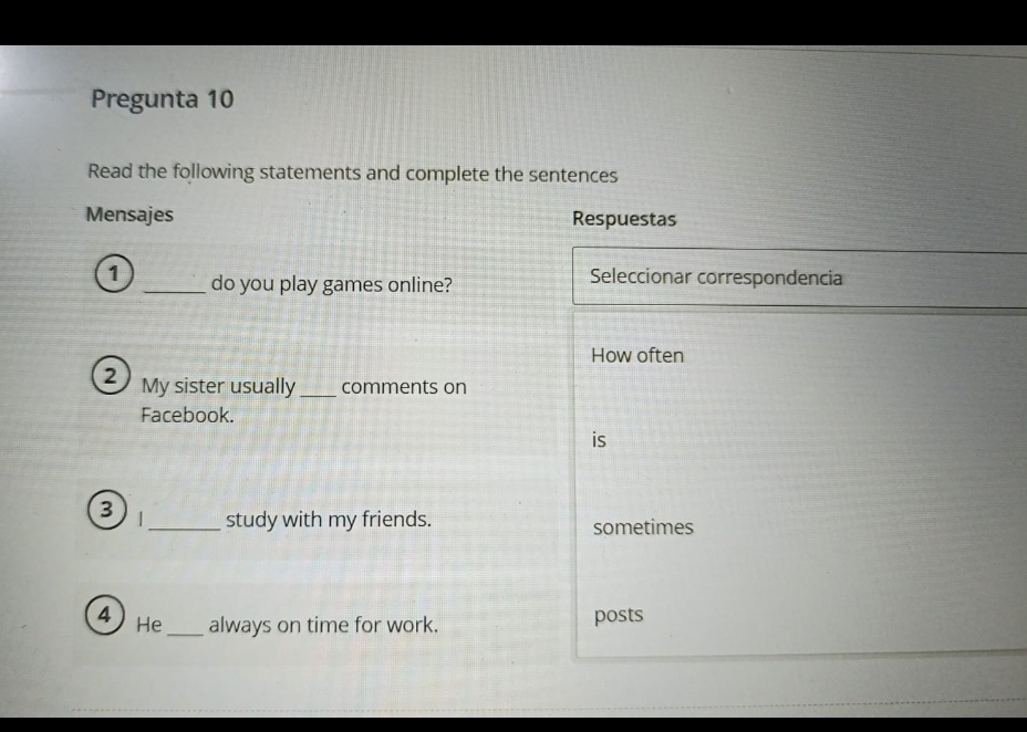 Resuelveme el problema ___ comments on study with