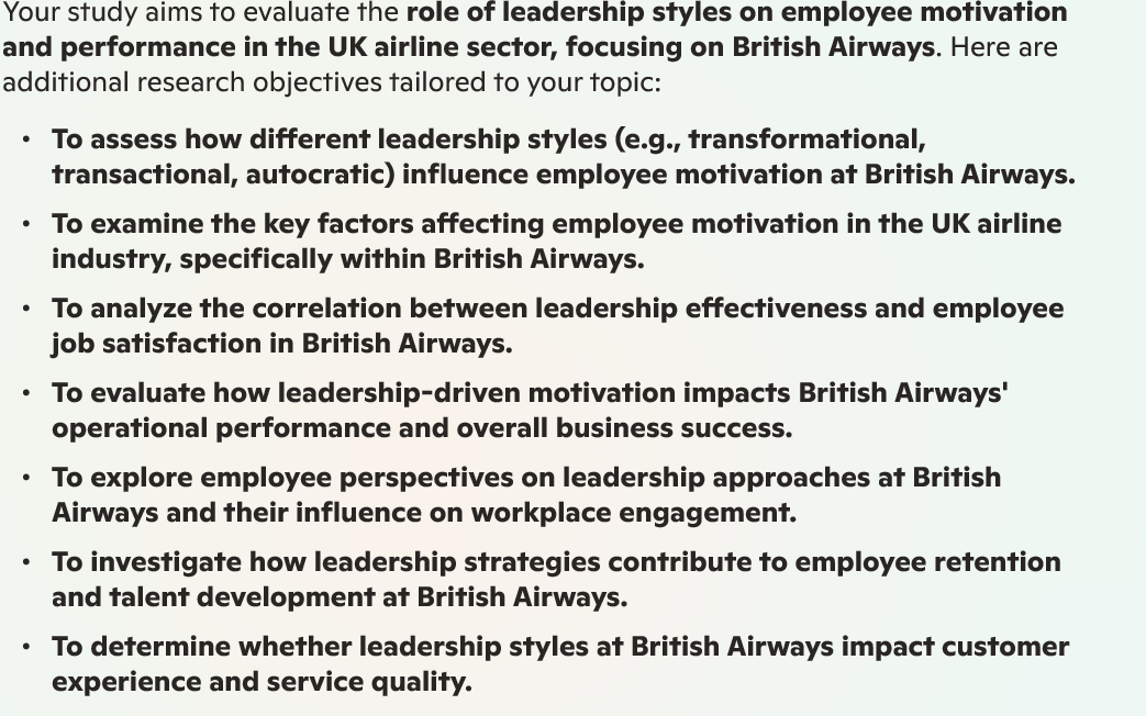 rewrite the objectives. Humanize Your study aims