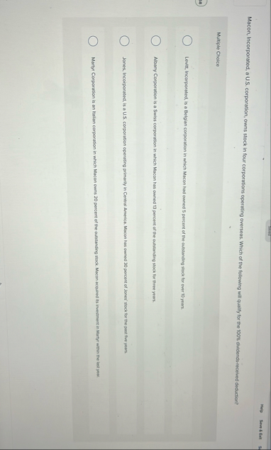 Help Sume 4 Ext Macon, Incorporated, a U . S .
