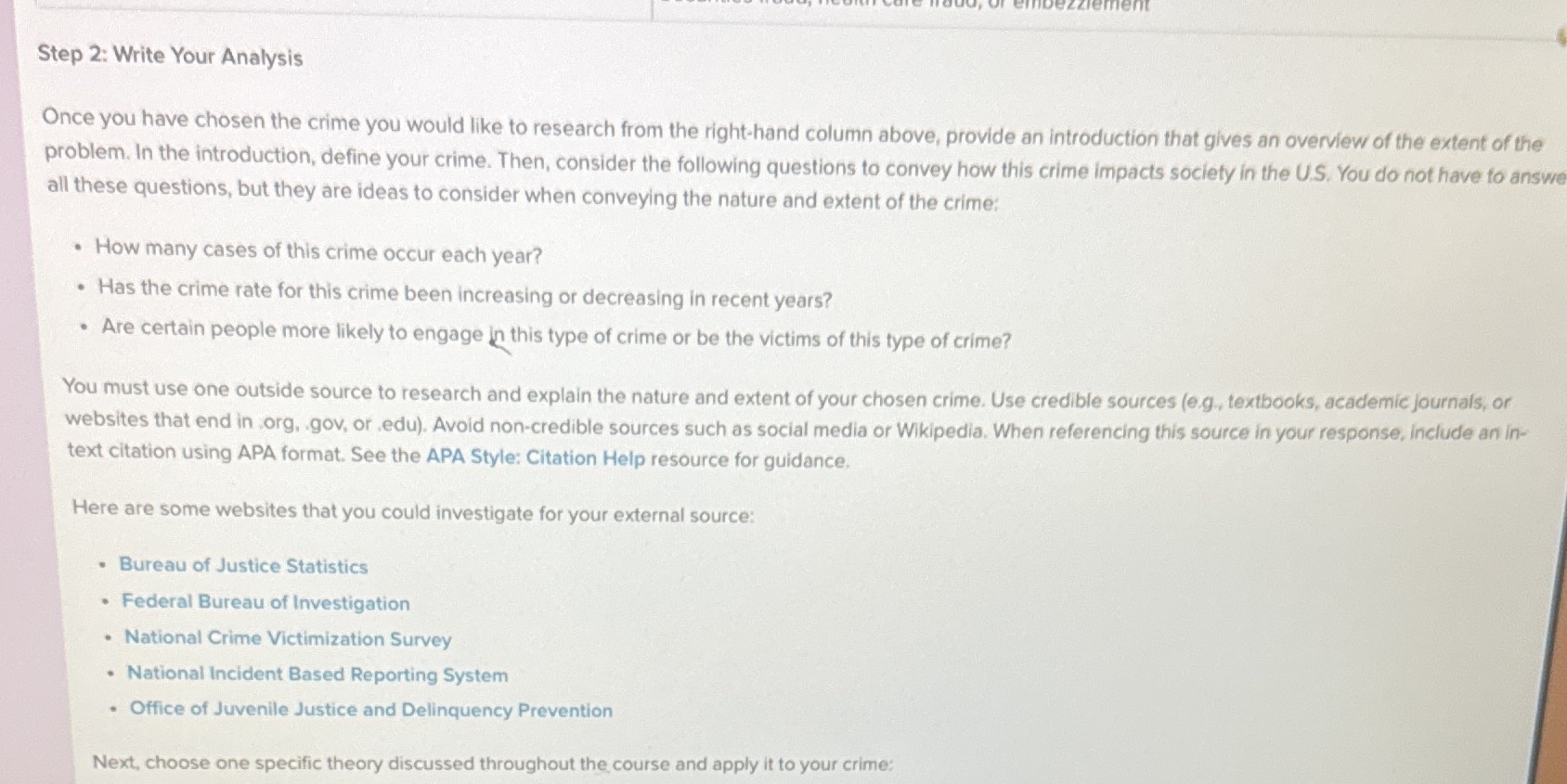 Step 2: Write Your Analysis Once you have chosen