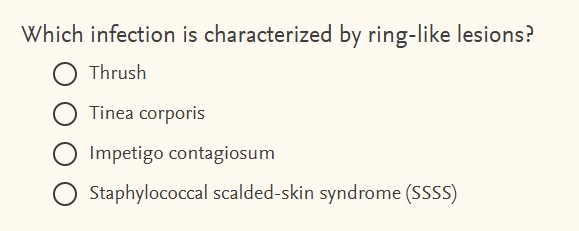 answer this Which infection is characterized by