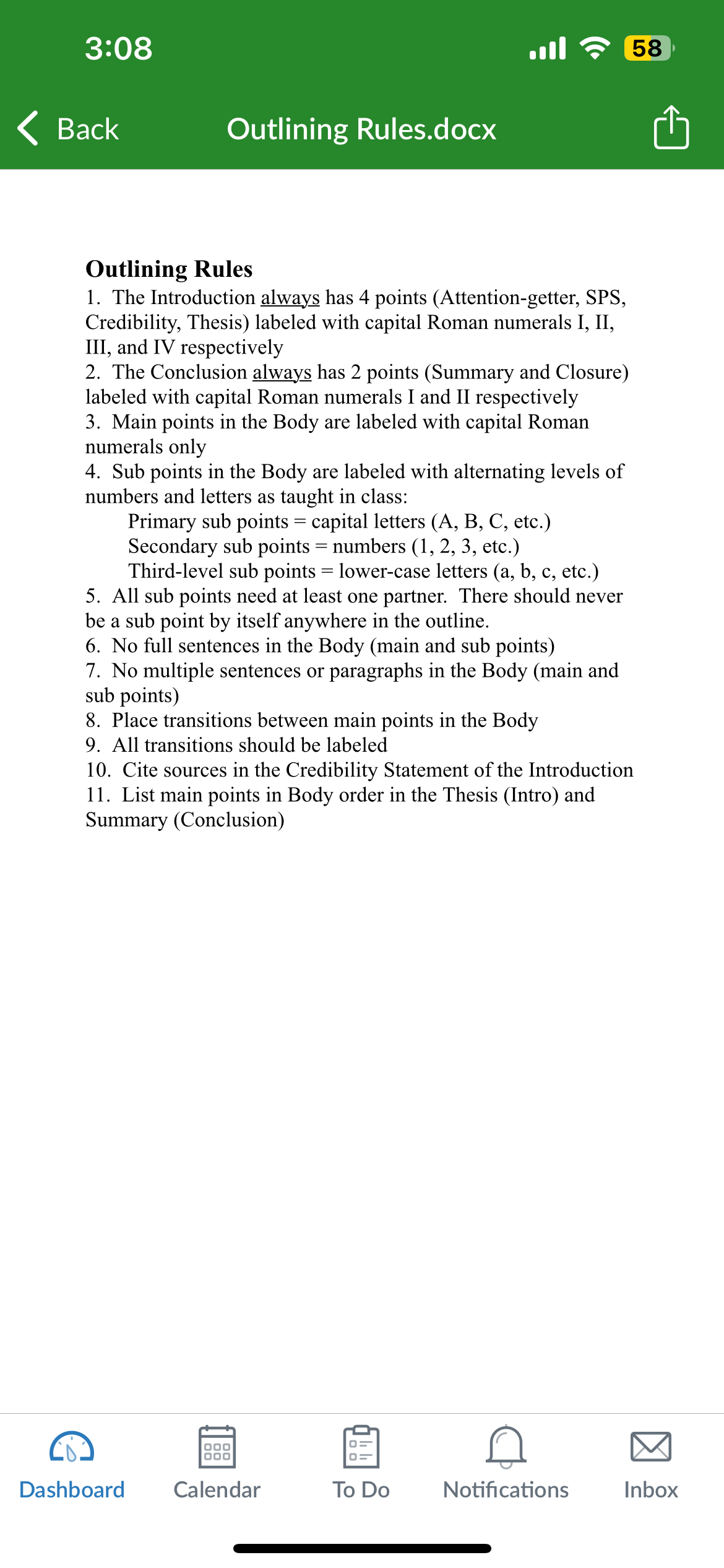 HOTS) Back Outlining Rules.docx Outlining Rules