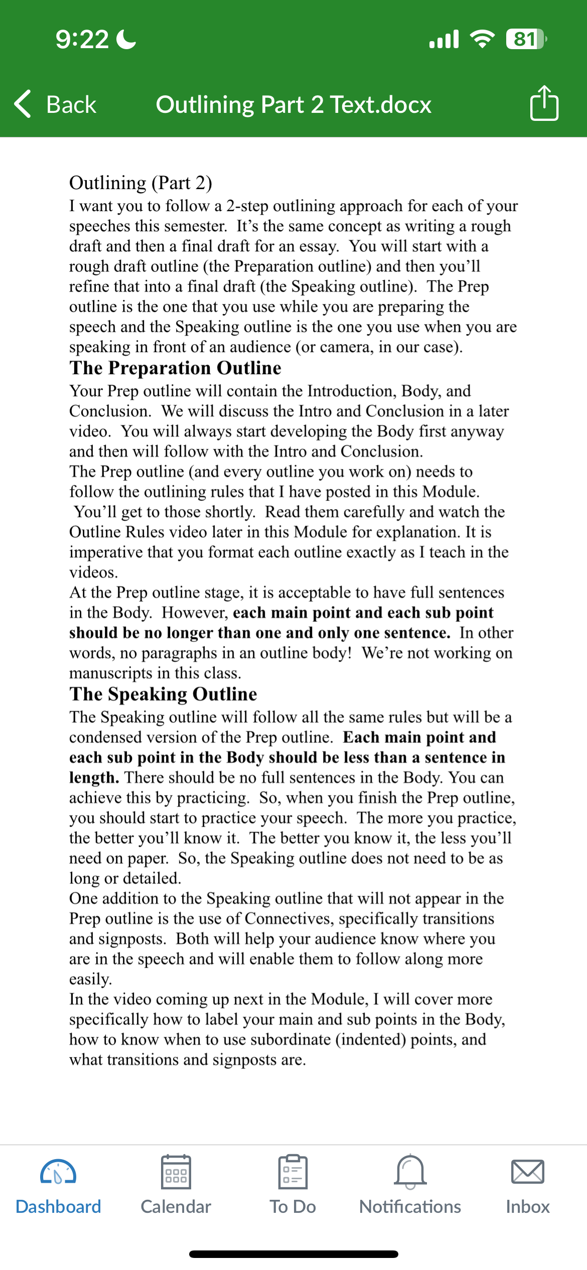 HOTS) Back Outlining Rules.docx Outlining Rules