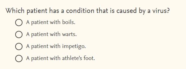 answer this Which patient has a condition that is