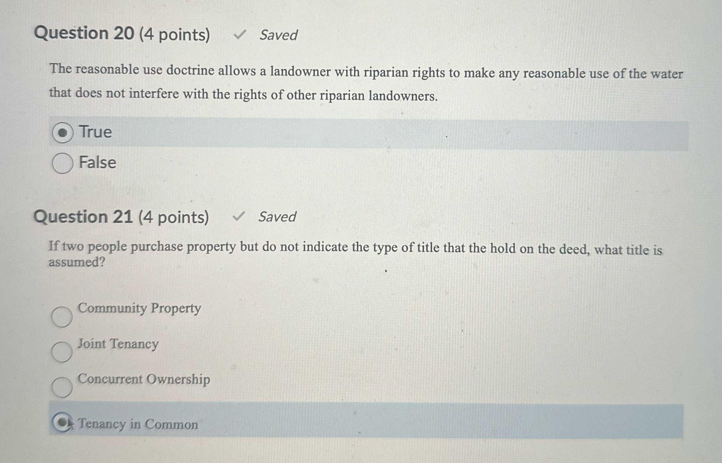Answer Question 20 (4 points) Saved The