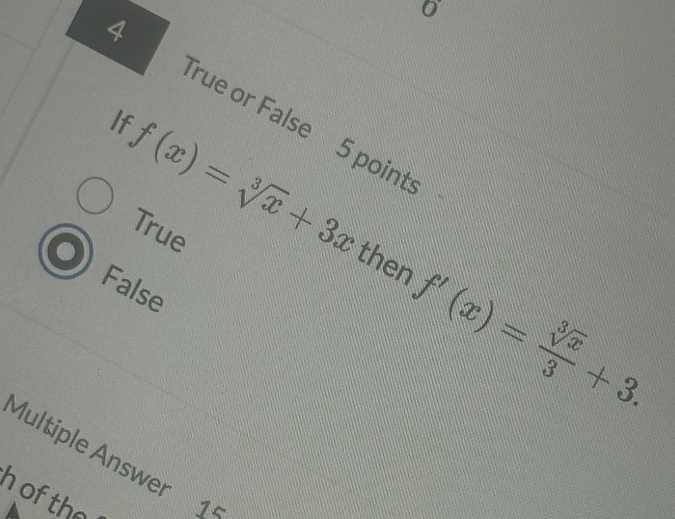 Pls help I BELIVE I'm right 4 True or False 5