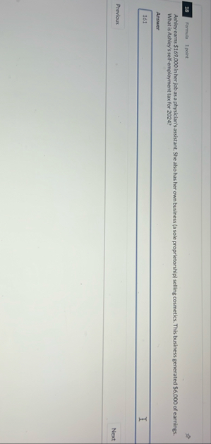 1 8 Formula 1 point Ashley earns $ 1 6 9 , 0 0 0