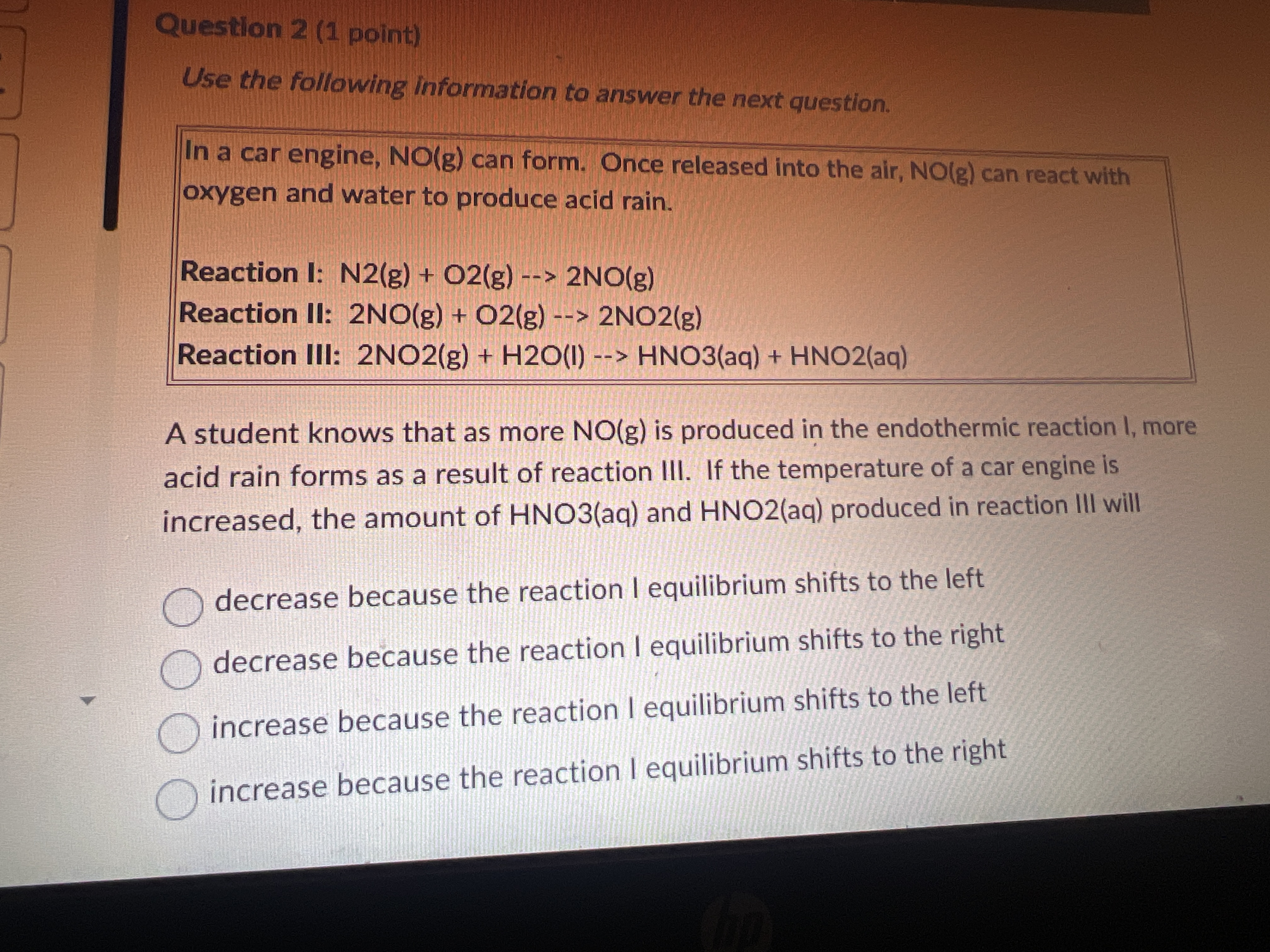 please answer Question 2 (1 point) Use the