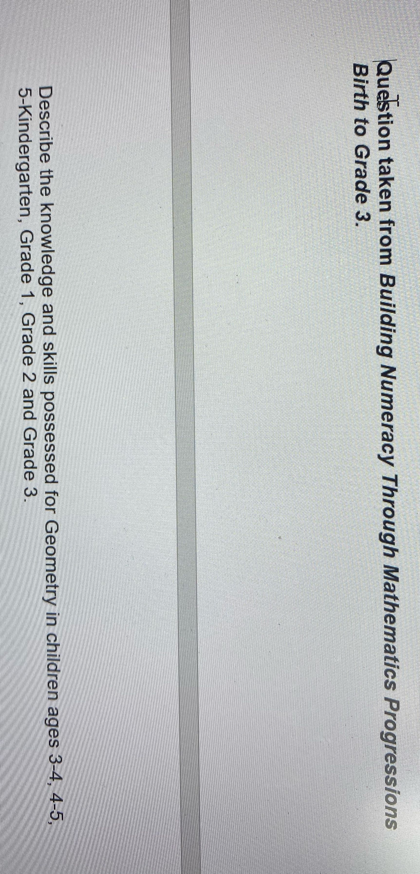 Need answer Question taken from Building Numeracy