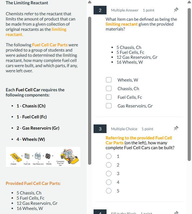 solve The Limiting Reactant 2 Multiple Answer 1