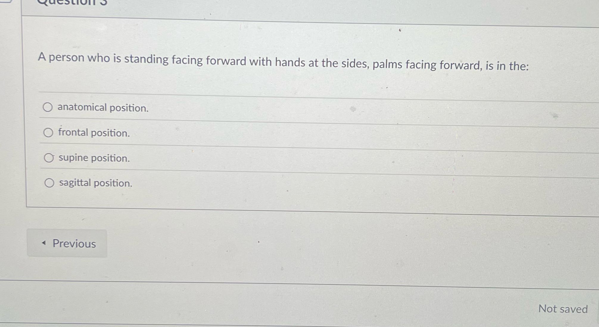 Solve A person who is standing facing forward