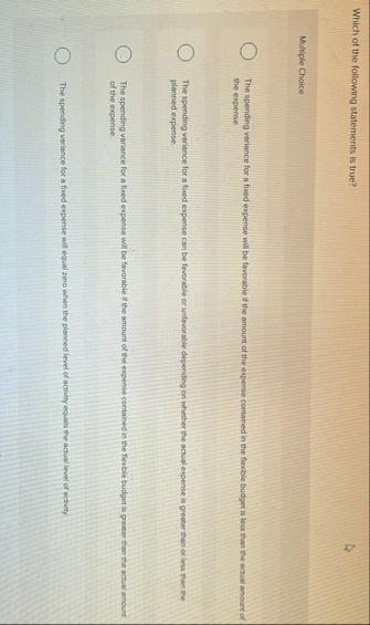 Which of the following statements is true?