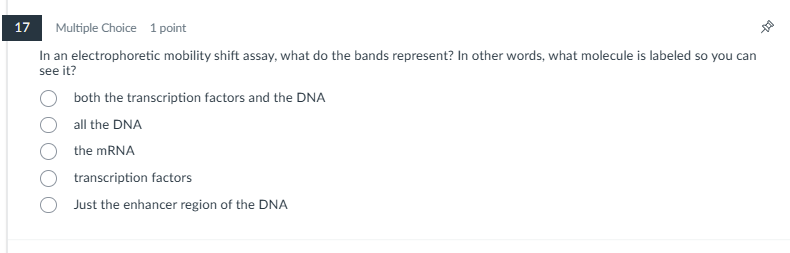 help me please 17 Multiple Choice 1 point In an