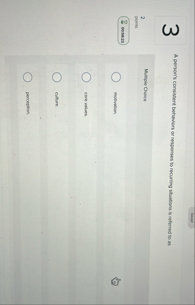 3 A person's consistent behaviors or responses to
