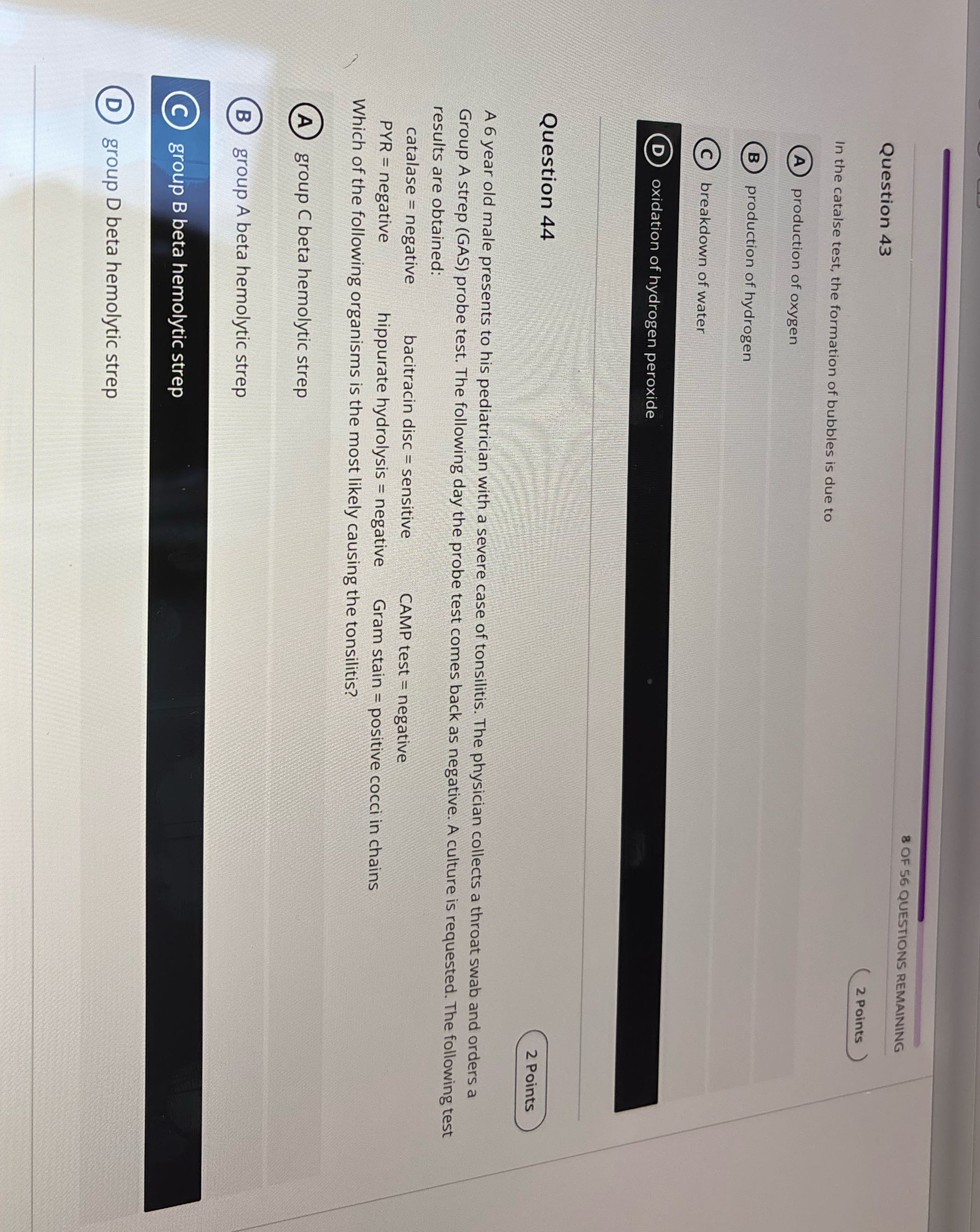 SOF S6 QUESTIONS REMAINING Question 43 In the