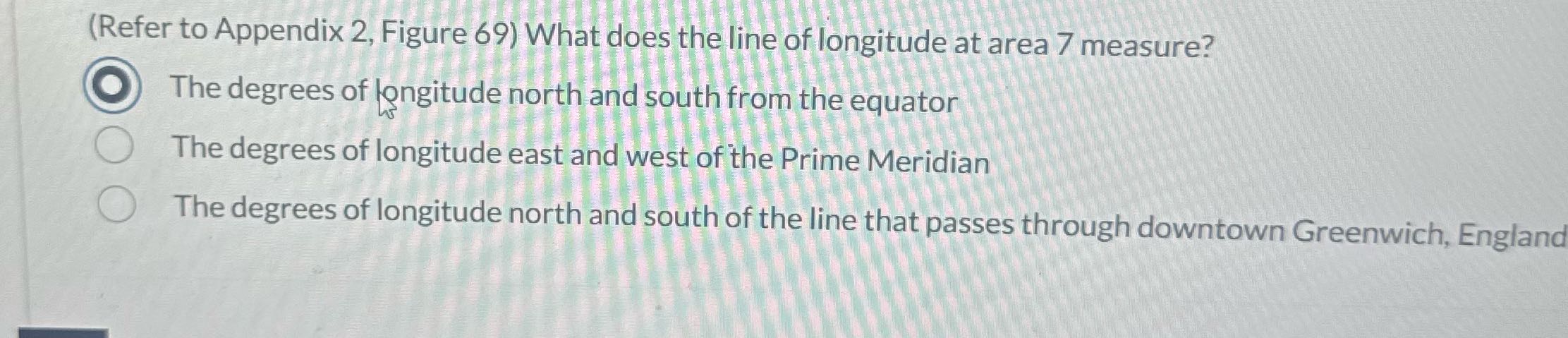 (Refer to Appendix 2, Figure 69) What does the