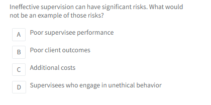 see Ineffective supervision can have significant