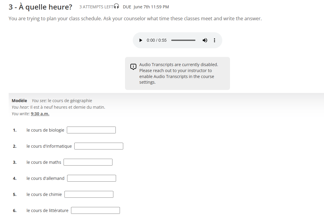 3 - Phrases 3 ATTEMPTS LEFT DUE June 7th 11:59 PM