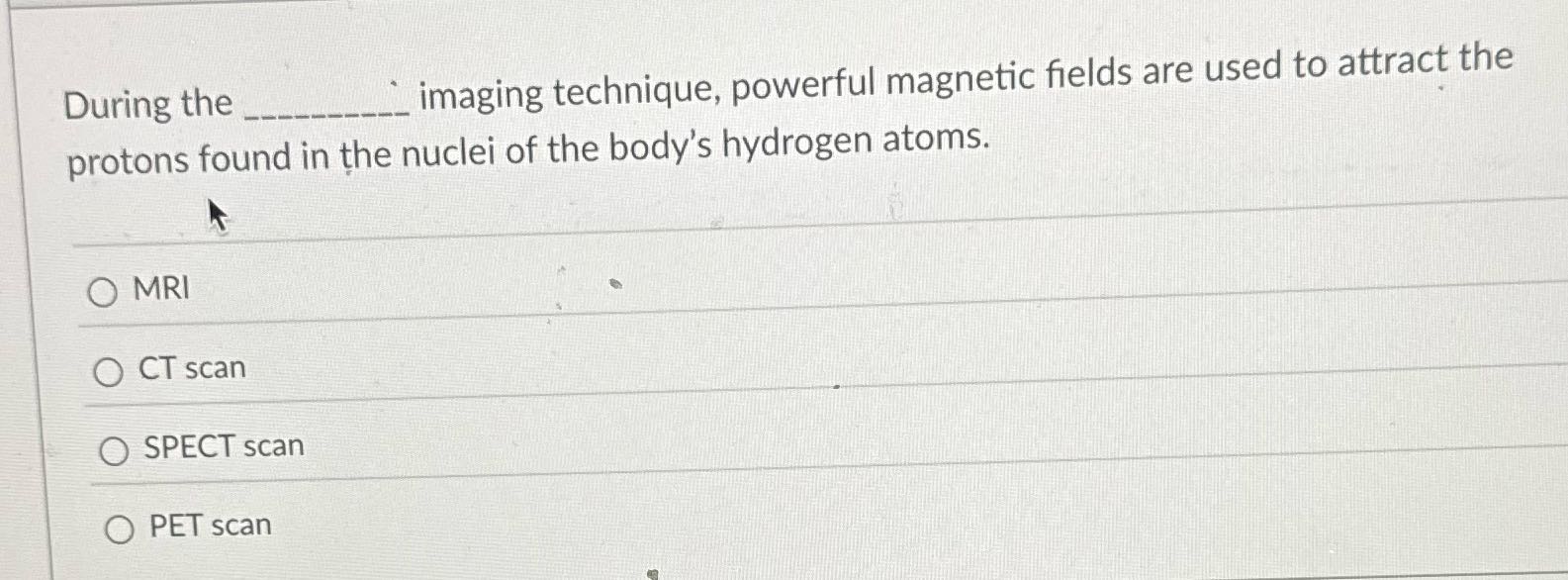 During the __ imaging technique, powerful