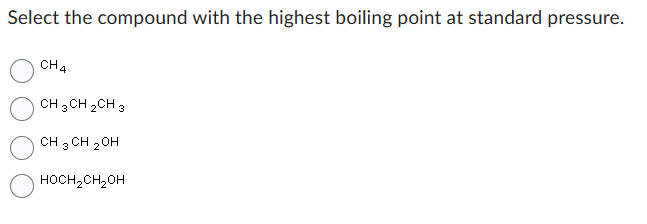 pleaase answer Select the compound with the