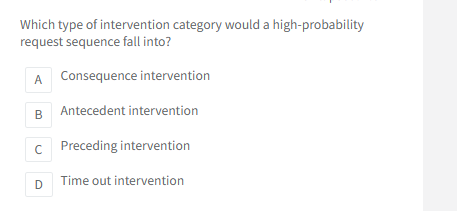 see Which type of intervention category would a