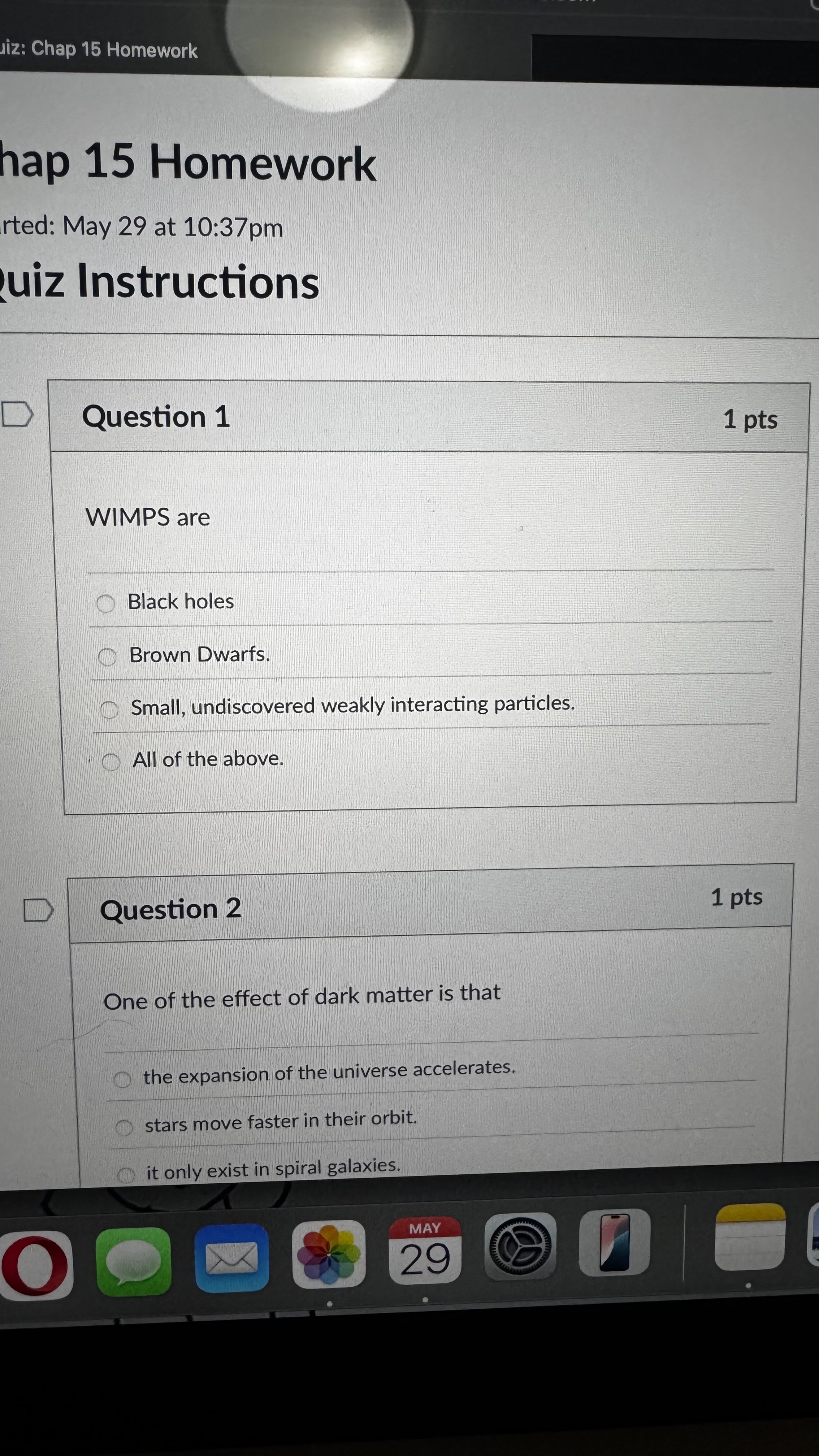which one is right Jiz: Chap 15 Homework hap 15