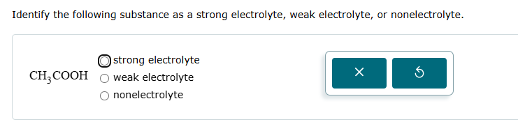 solve Identify the following substance as a
