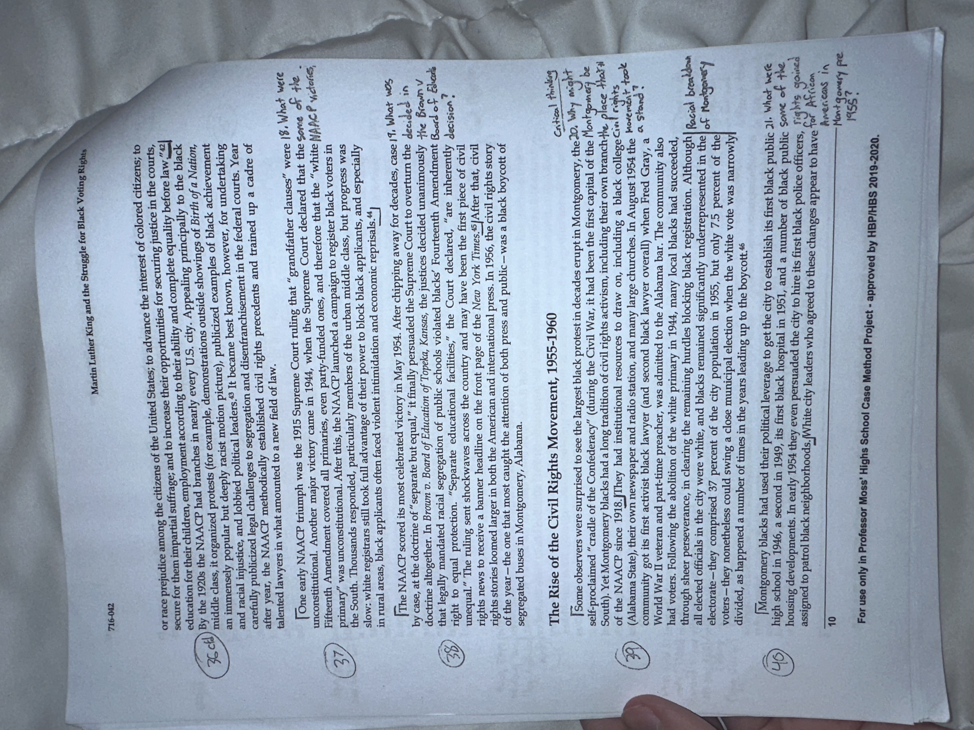 Answer the questions that is on the packet, like