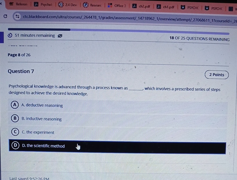 Referen Psychol (8) 24 Dev ) Researchfice 3