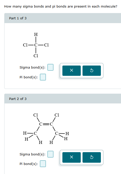 solve How many sigma bonds and pi bonds are