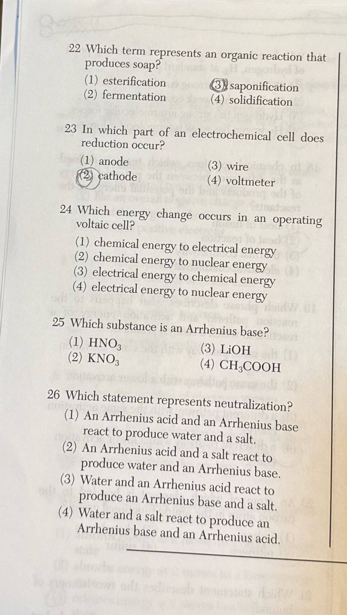 Can you answer 22,23,24,25,26 with explanation? S