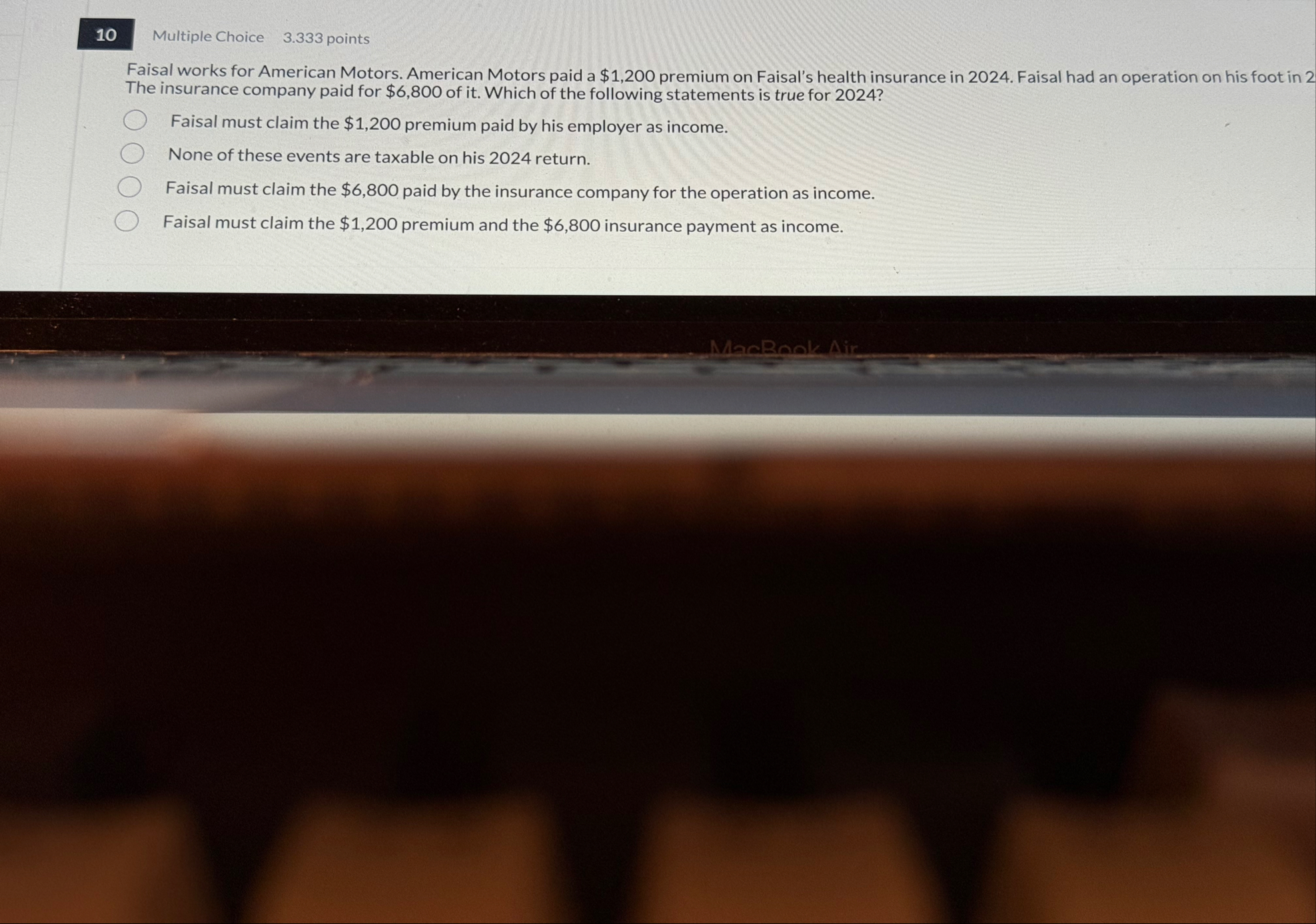 1 0 Multiple Choice 3 . 3 3 3 points Faisal works