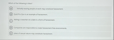 Which of the following is false? Verbaly tearing