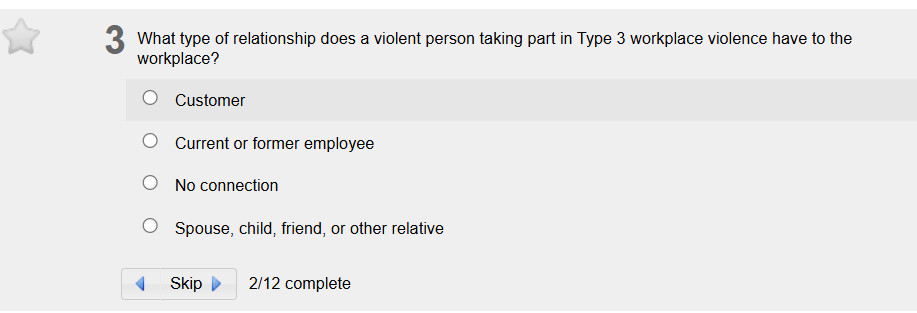 answer 3 What type of relationship does a violent