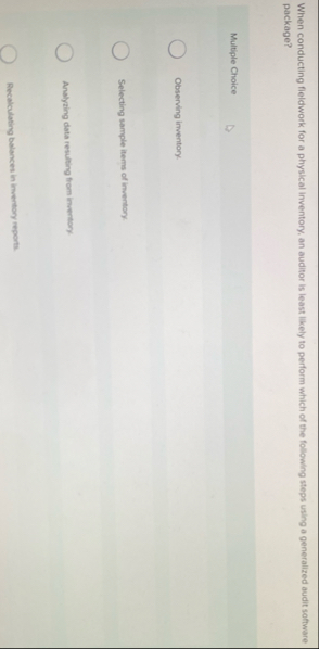 When conducting fleldwork for a physical