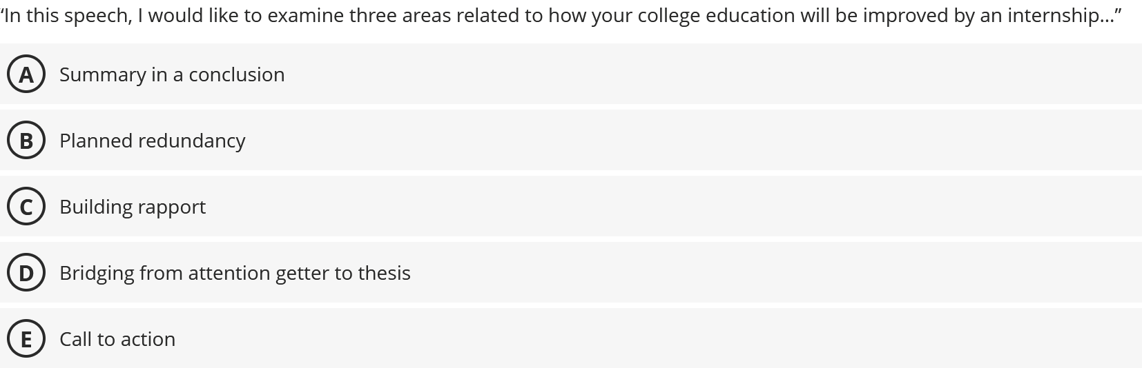 help 'In this speech, | would like to examine