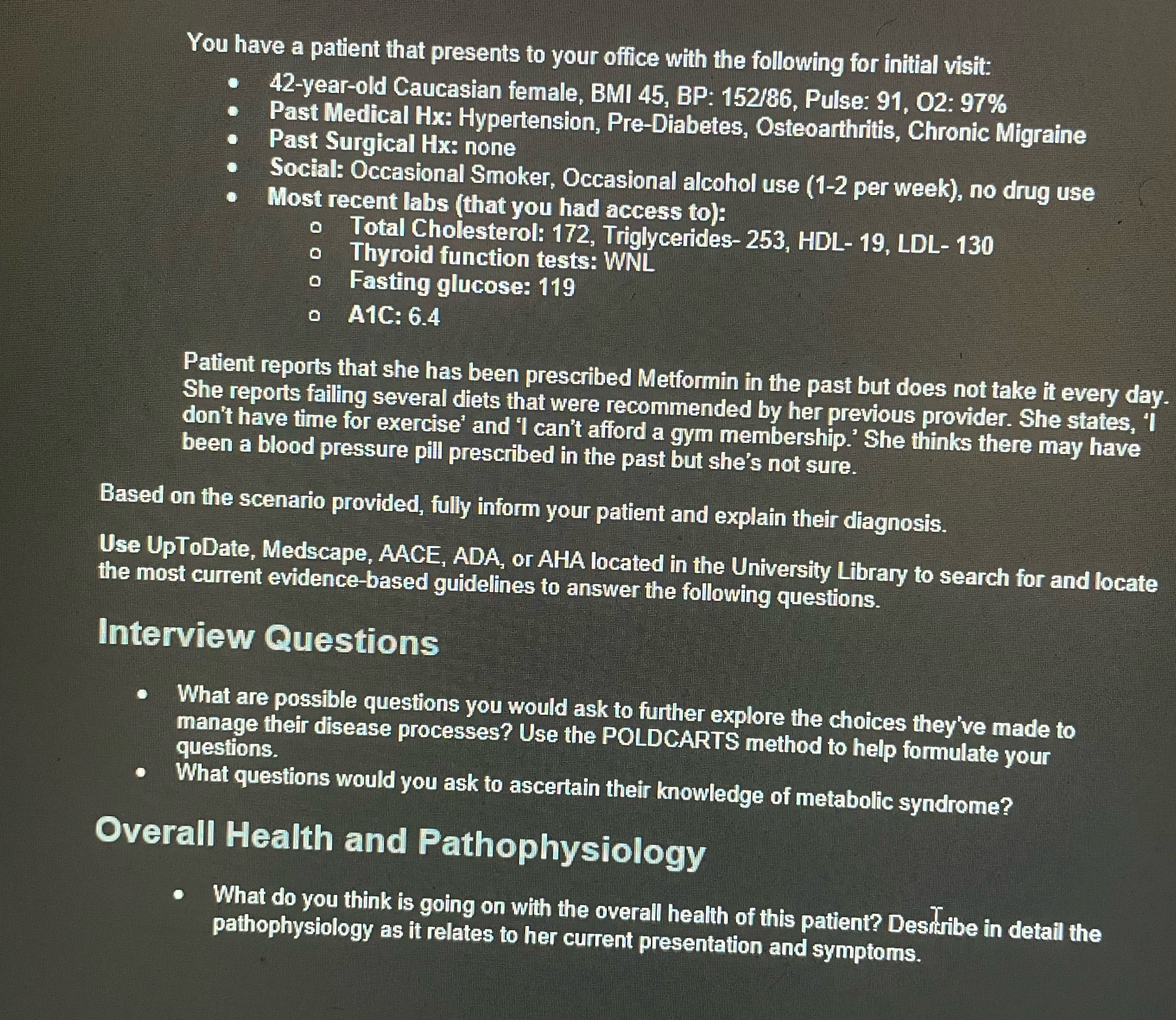 Can you please assist with a template to develop