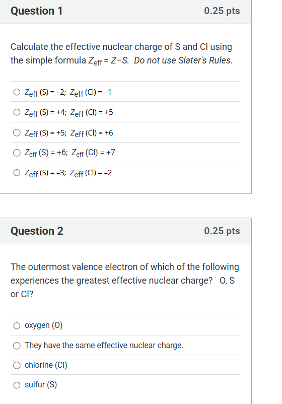 solve Question 1 0.25 pts Calculate the effective