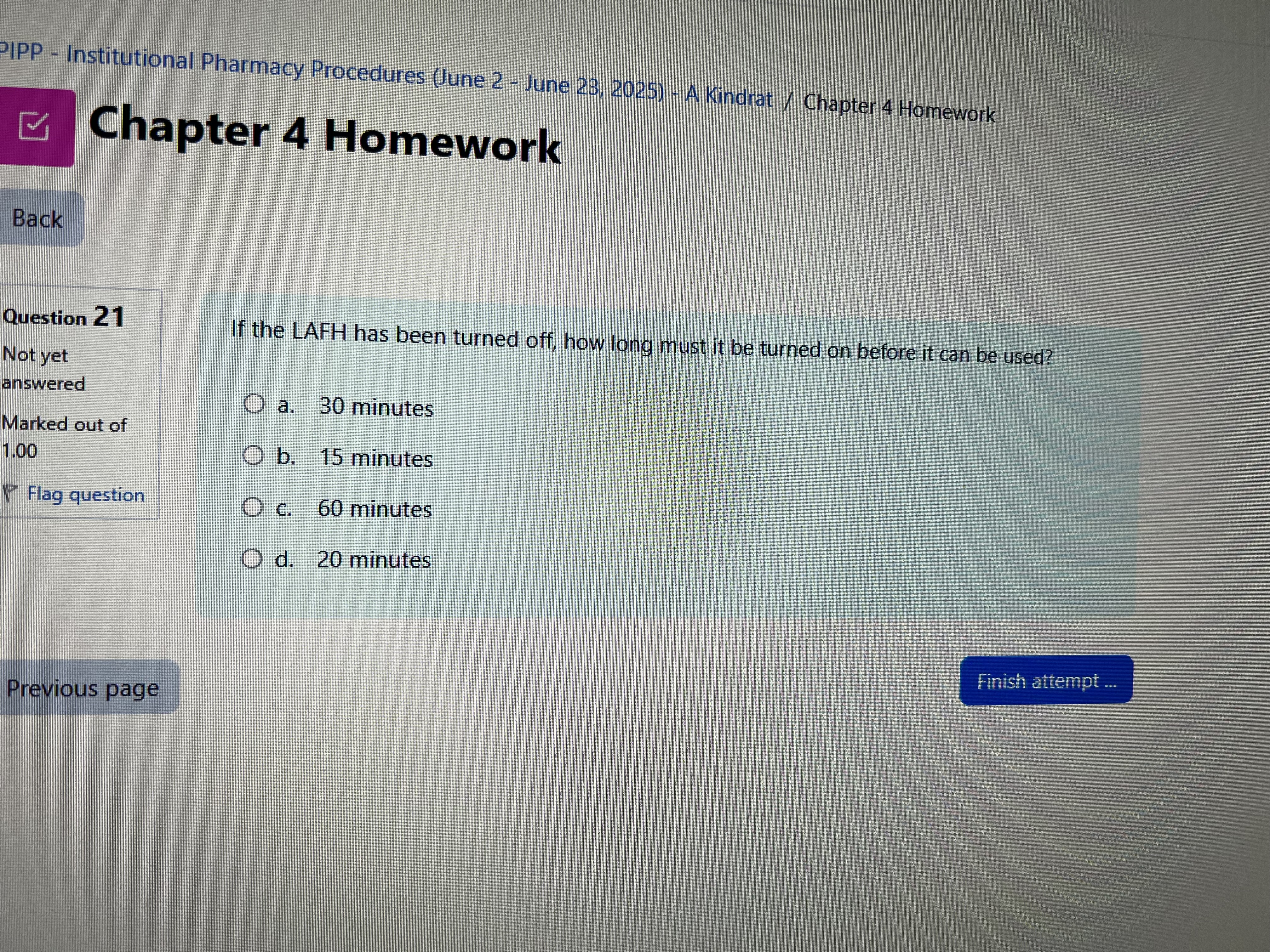 Answer PIPP - Institutional Pharmacy Procedures