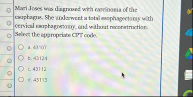 Mari Joses was diagnosed with carcinoma of the