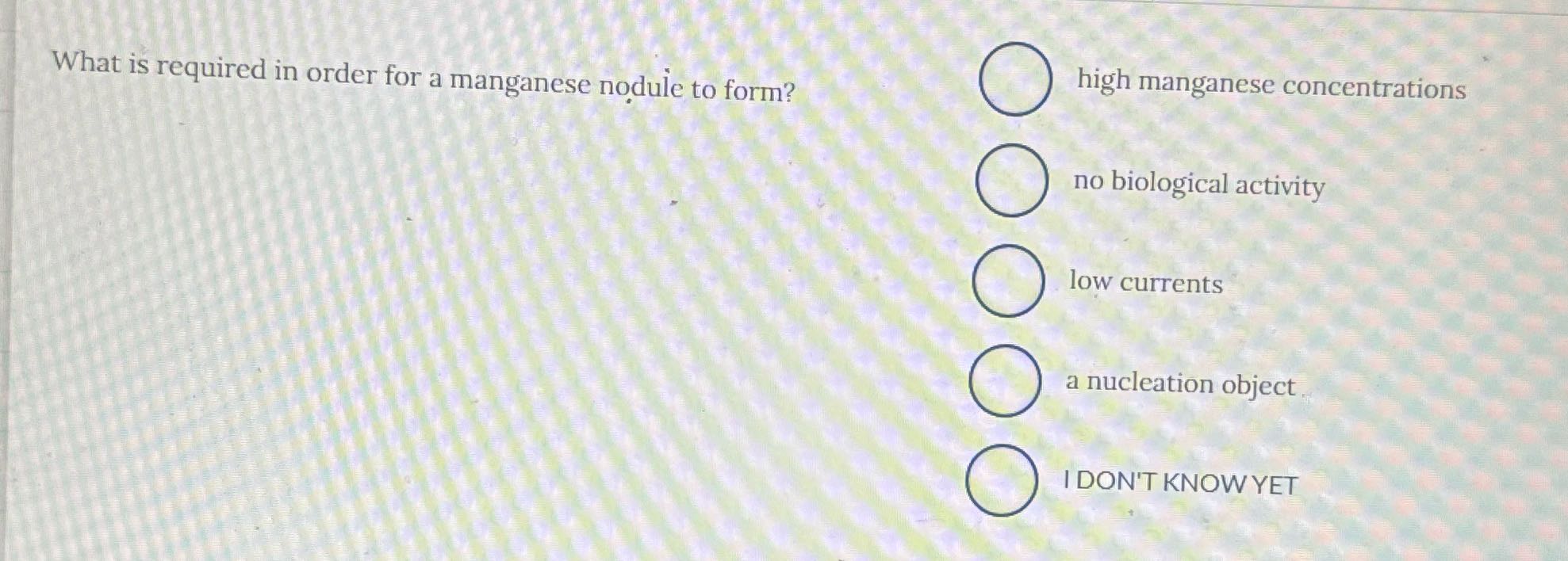 ? high manganese concentrations What is required